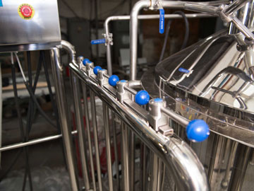 Brewhouse valve levers